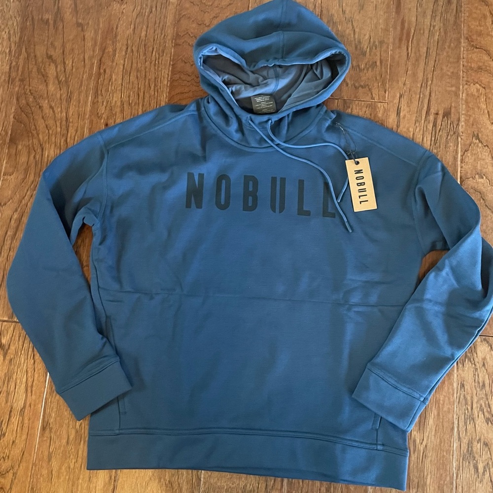 NWT NoBull Logo Hoodie Blue Women’s size small